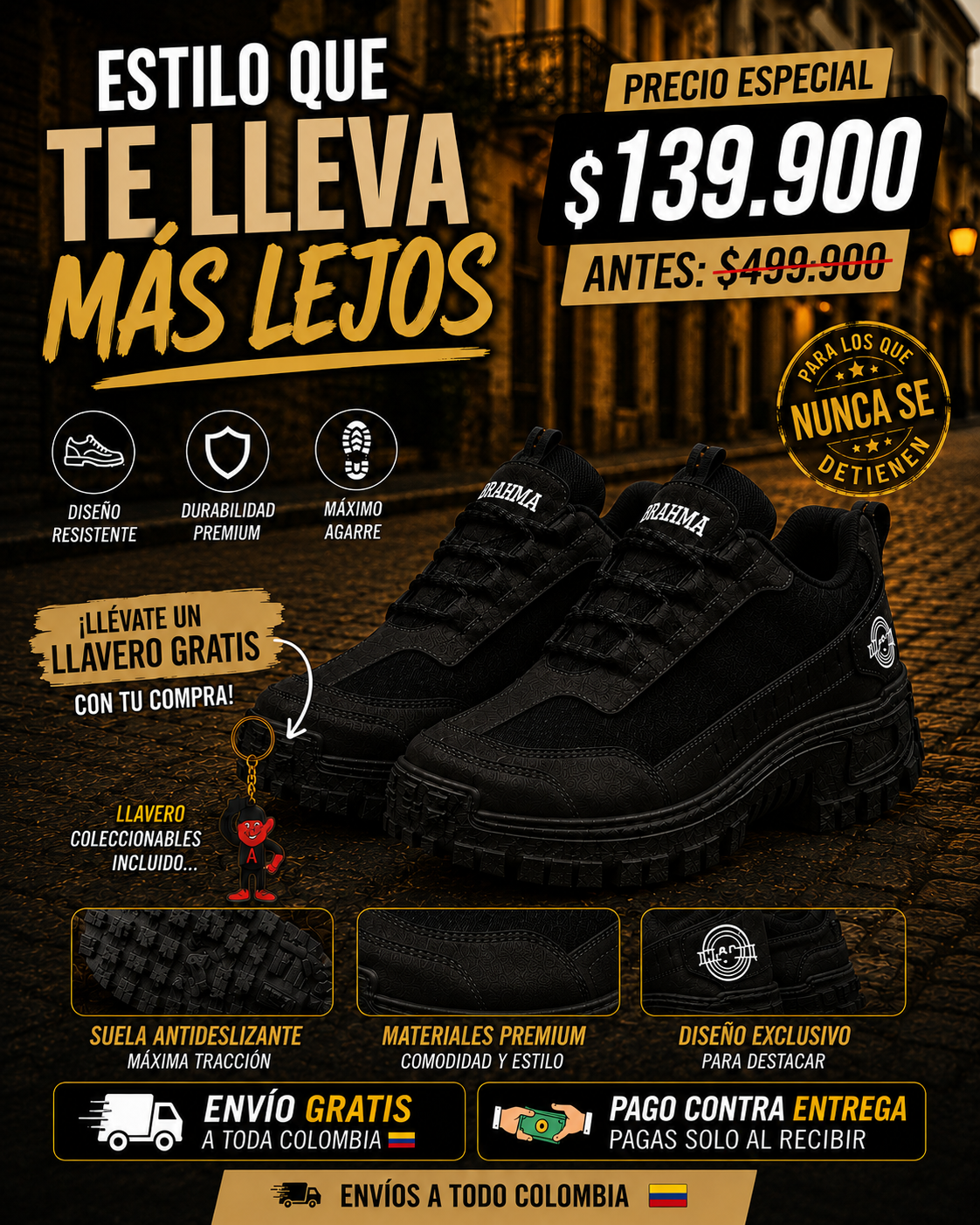 🔥 PROMO - Zapatos + Gorra Gratis Últimas Unidades Con 80% OFF Solo Hoy 🎁